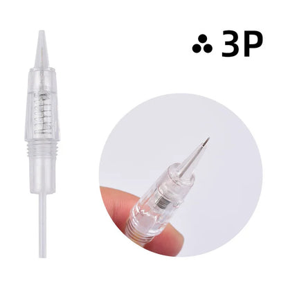 Bezprzewodowy zestaw do makijażu permanentnego, mikroblading, 2 baterie, 5 igieł