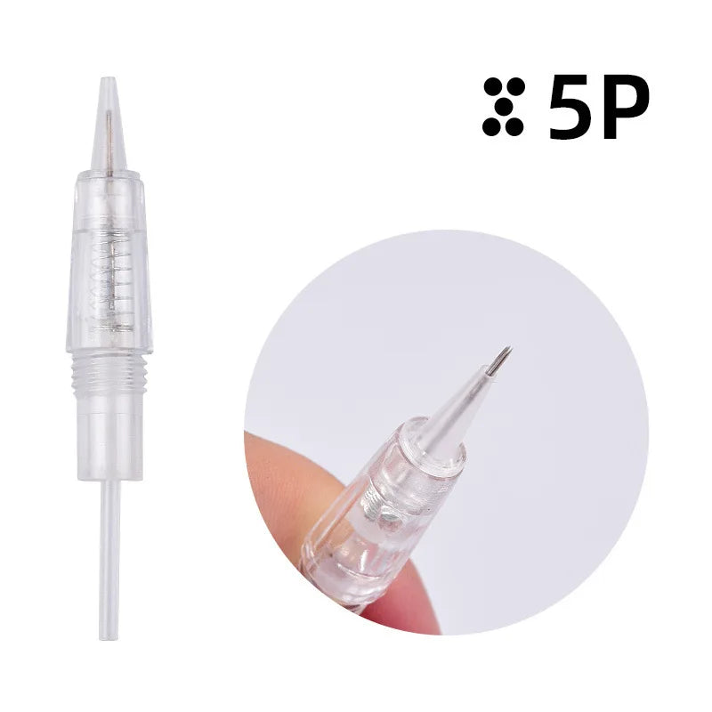 Bezprzewodowy zestaw do makijażu permanentnego, mikroblading, 2 baterie, 5 igieł